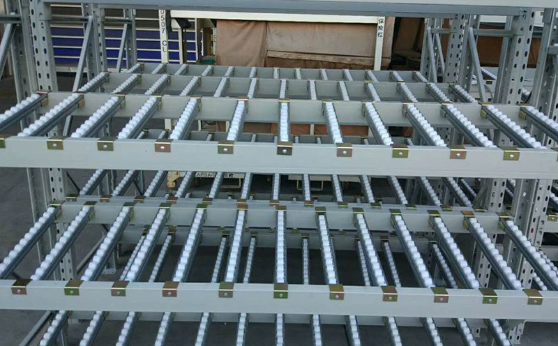 Carton Flow Rack Sliding Roller Shelf System Slide Warehouse Rack