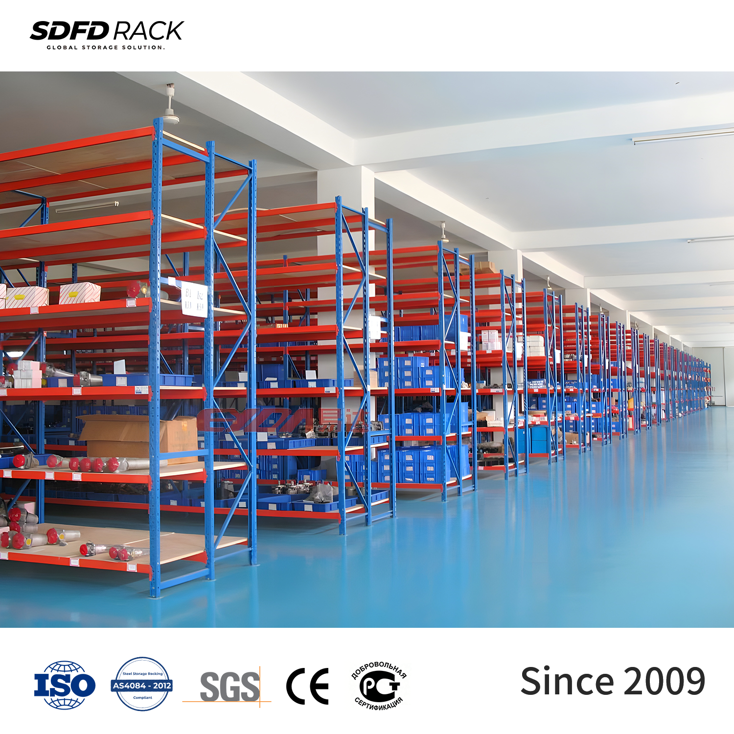 Wholesale Hot Selling 2400x600x2200 Medium Duty Longspan Warehouse Shelves 4 Layers/400kg Load Capacity Industrial Storage Racks
