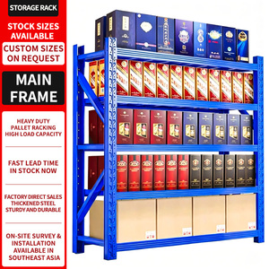 Medium Duty Warehouse Steel Storage Shelving Rack
