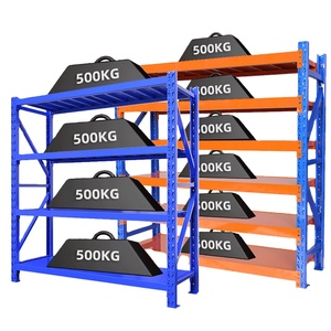 Full Container Export Heavy Duty Load-Bearing Multifuncional Warehouse Steel Boltless Storage Stacking Rack &amp; Shelves