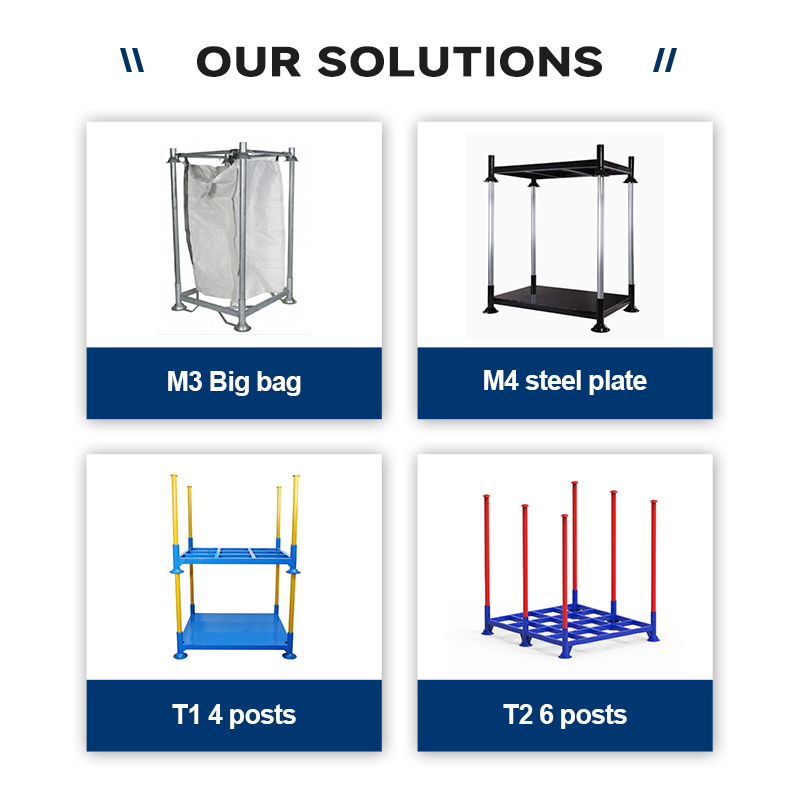 M3-1.5T Post Pallet Rack Big Bag Stacking Rack Shelves Double Stacking Solution for Warehouse Storage Cargo&amp;Storage Equipment