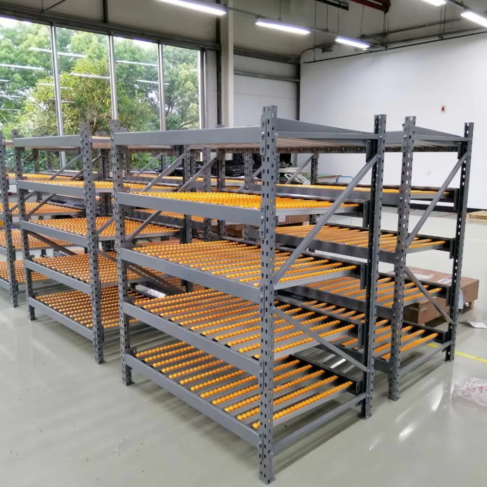 Gravity Flow Racks Flow Racking Carton Shelving Warehouse FIFO Industrial Storage System