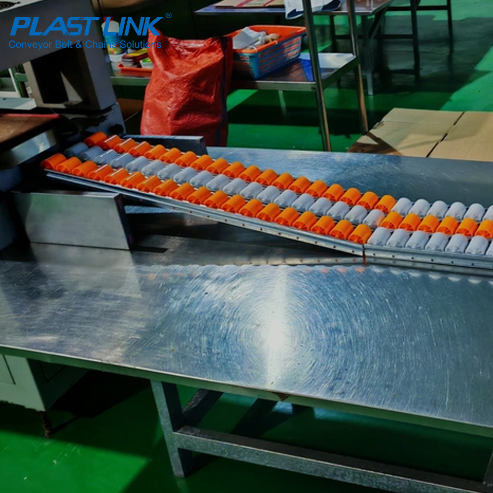 Industrial Aluminum Profile Flow Rail Rack Workstation Conveyor Track With Plastic Roller Wheel &amp; Ball Transfer Unit