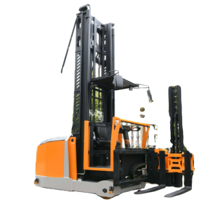 Narrow Aisle Turret Truck With Rising Cabin Electric Articulated Stacker