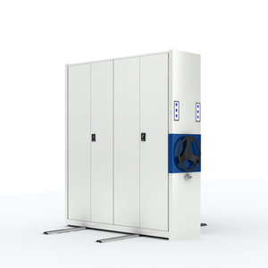 High Density Mobile Filing Shelving System Manual Compactor Movable Racking Compact Shelves