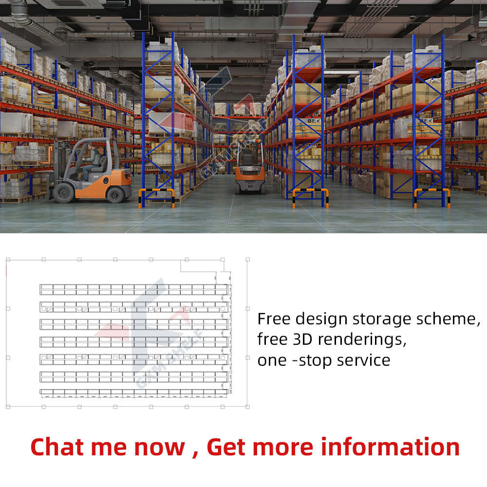 Heavy Duty Industrial Pallet Racking System Three-dimensional Warehouse Storage Rack With Shelves Optimal Stacking Solution