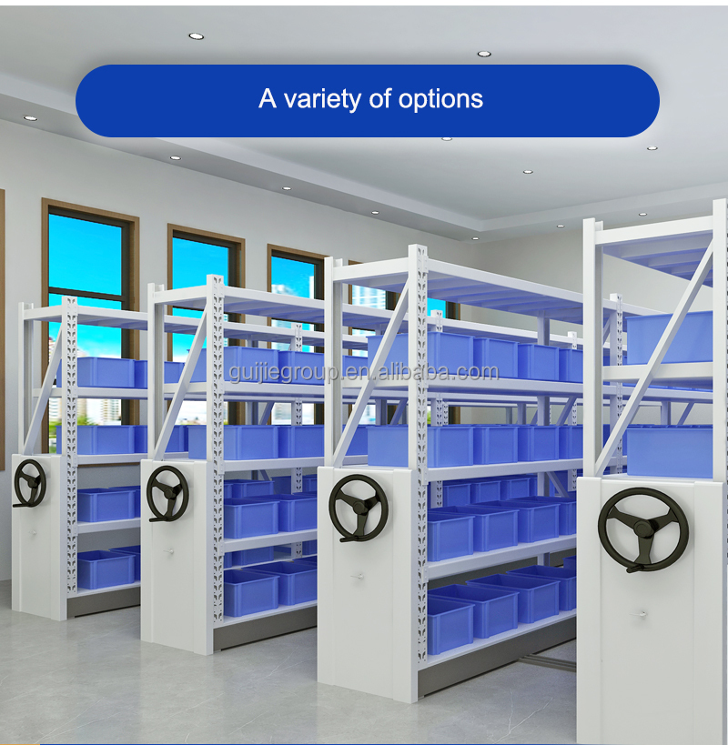 Steel Large Archives Mobile Shelving Metal Movable Compactor Filing Cabinet Mass Compactor Full Space Warehouse Rack