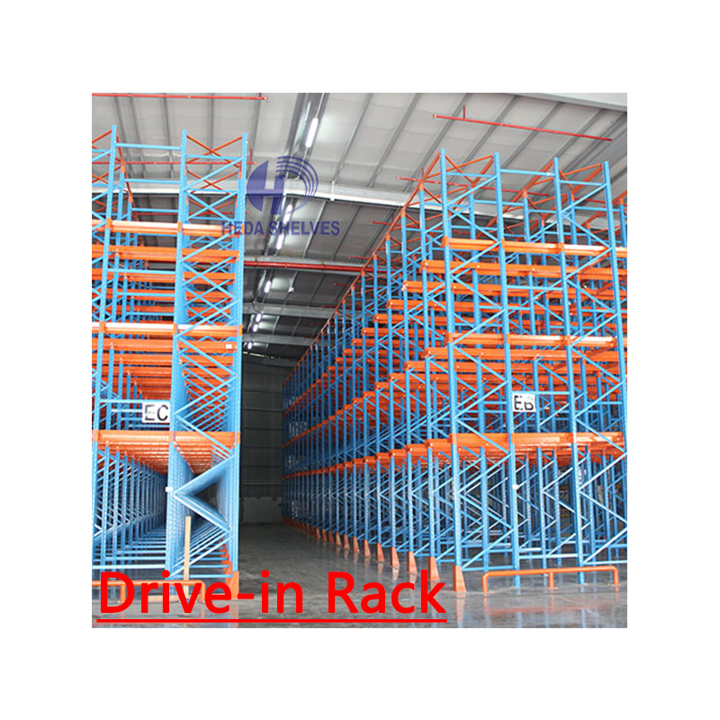 High Density Drive-In Pallet Rack Warehouse Storage System Drive in Rack Pallet Racking Double Deep Pallet Racks
