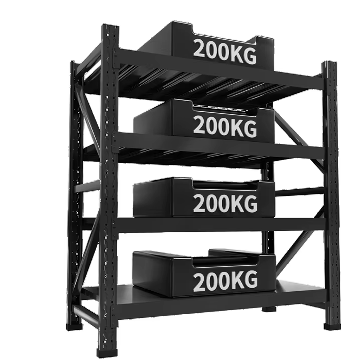 100~500KG Per Layer 2M Height Warehouse Stacking Shelves&amp;units Iron Storage Metal Display Rack Wide Span Storage Rack