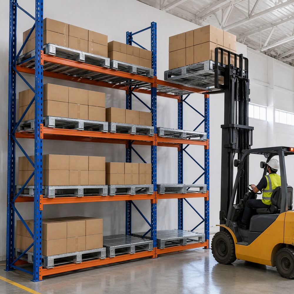 Custom Q235B Steel Pallet Racking System Heavy Duty Pallet Racking System Industrial Racks With 24h CAD Drawing
