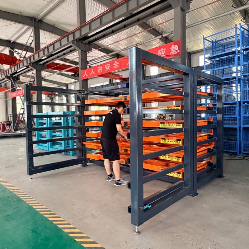 Adjustable Movable Steel Selective Pallet Rack with 2 Layers ESd Protection Electric Mobile Racking System for Industrial Use