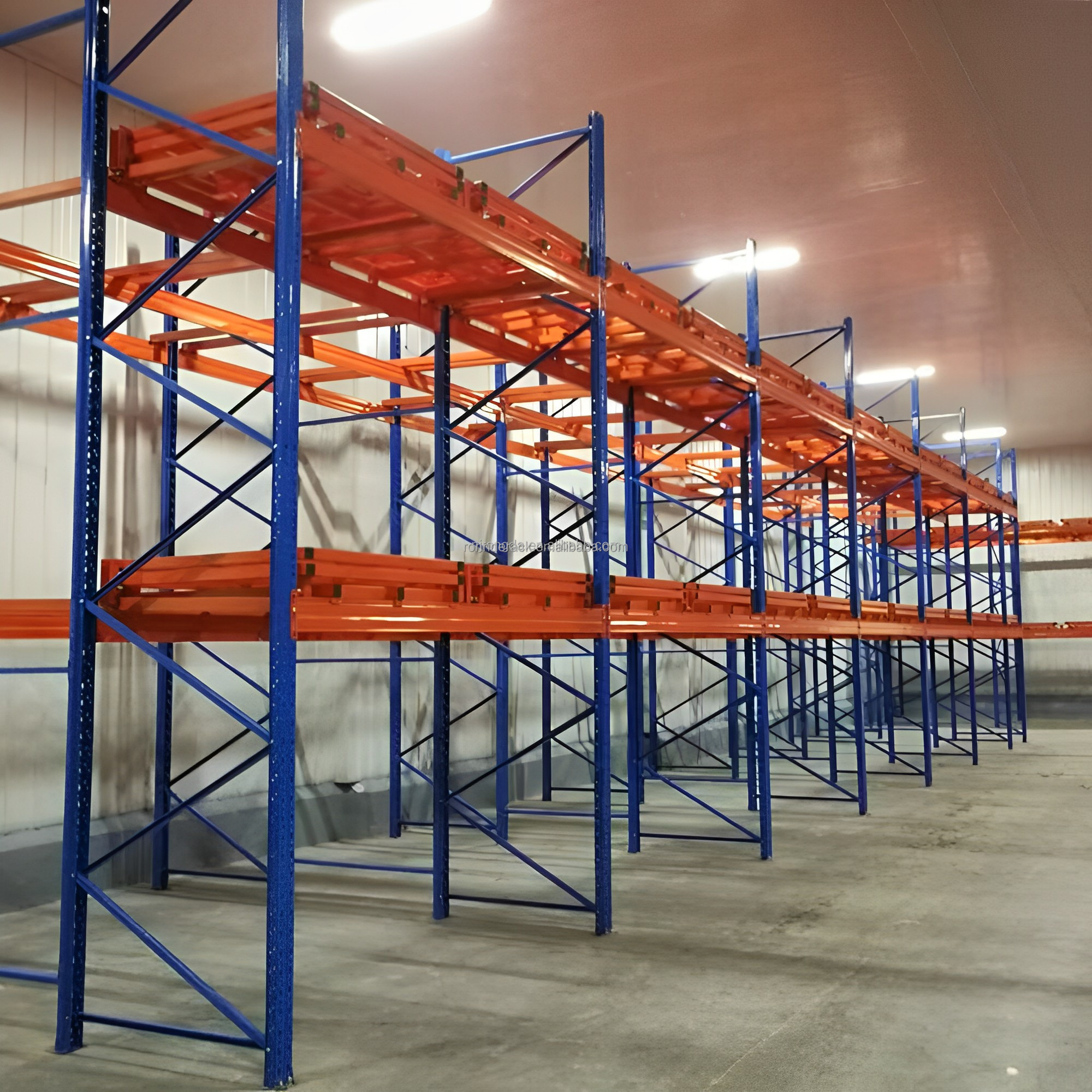 Warehouse Storage Adjustable Push Back Pallet Racking Manufacturer Steel Rack