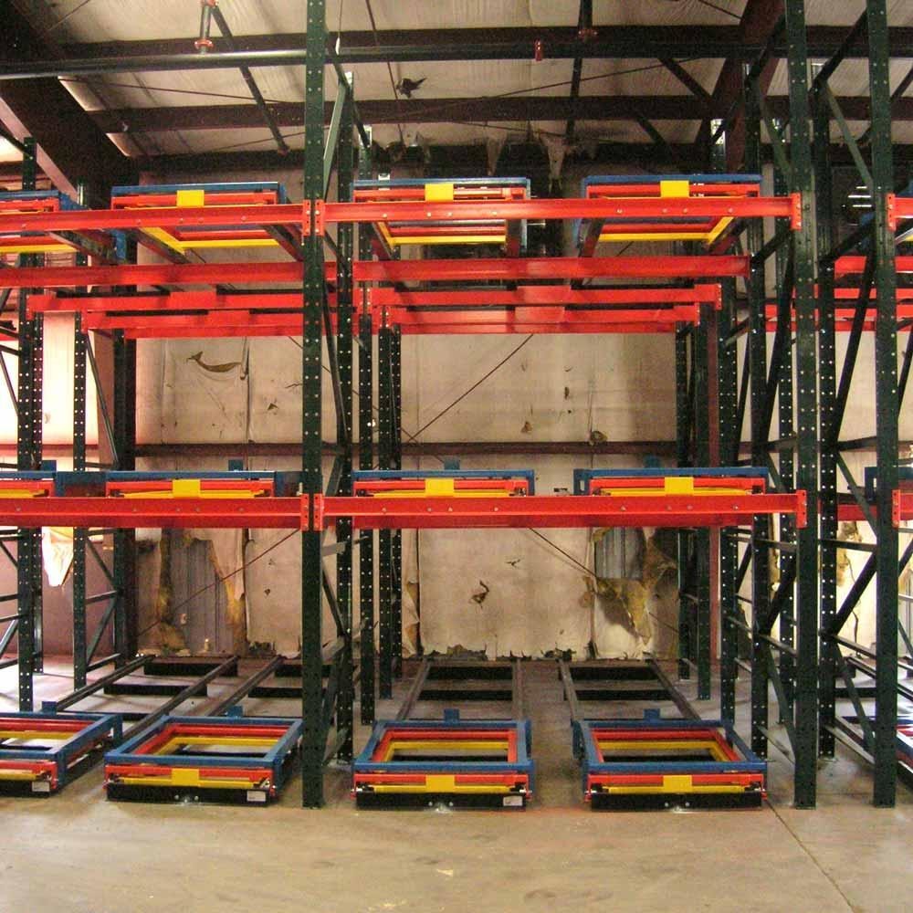 Peterack CE Certification Supplier Heavy Duty Warehouse Racking System Storage Shelf Stacking Rack Shelves Push Back Pallet Rack