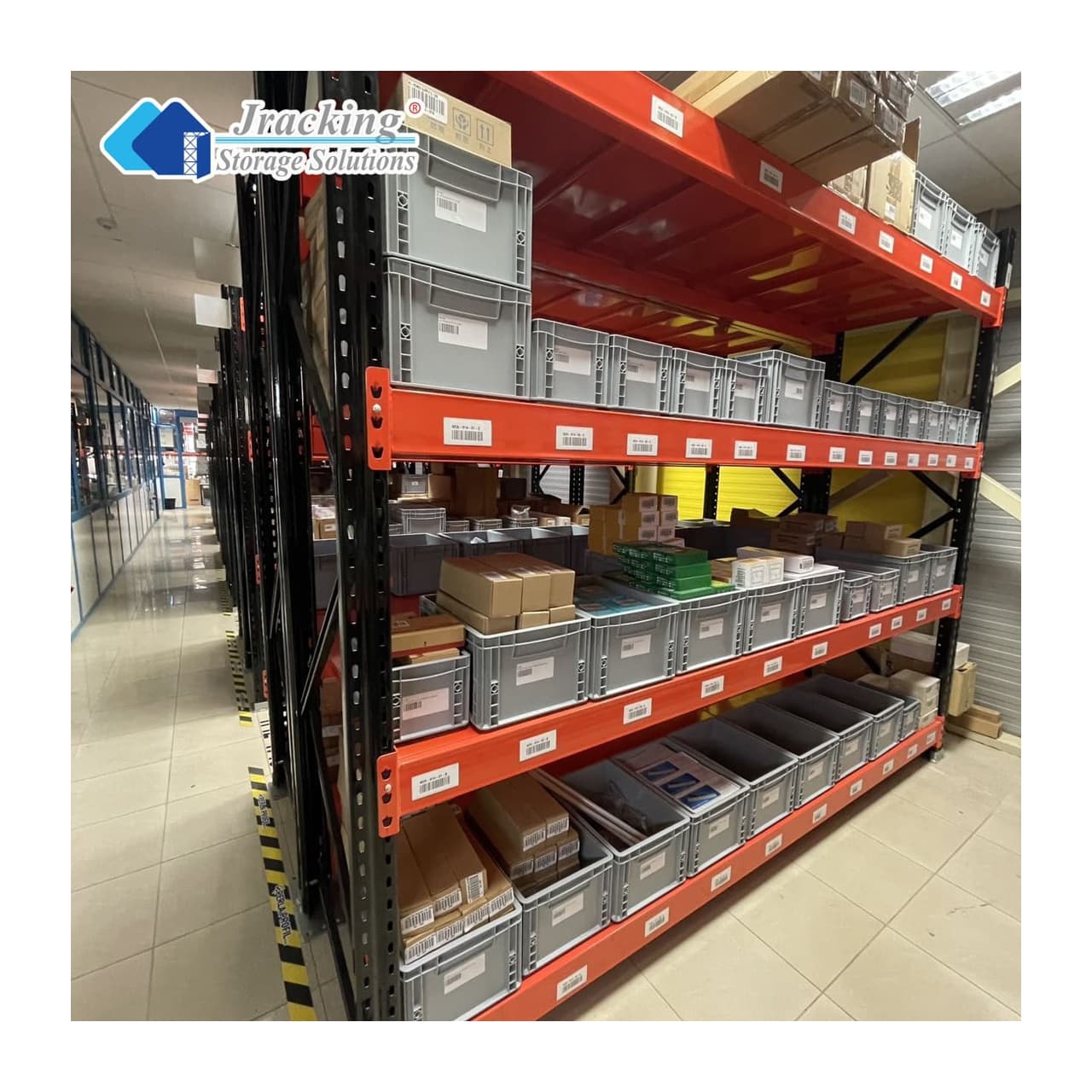 Jracking EURO Standard Warehouse Storage Racks Heavy Duty Steel Pallet Racking System for Distribution