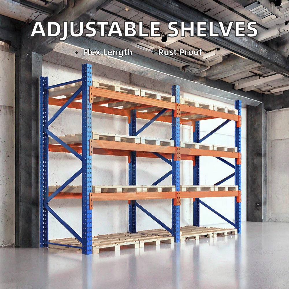 Factory Direct Metal Selective Pallet Racks Shelf Adjustable Warehouse Storage Racking Multi-layer Workshop Shelving Equipment