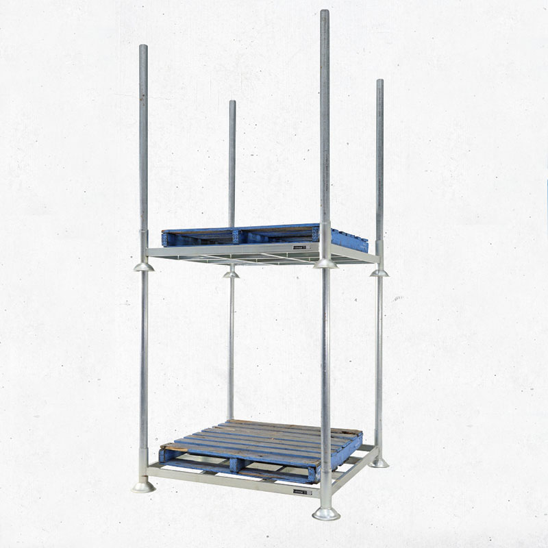 Customizable Heavy Duty Galvanized Stacking Rack Warehouse Factory Logistics Steel Pallet Rack Stillage