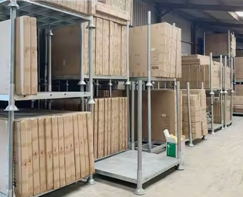 Customized Steel Post Pallet OEM ODM Metal Warehouse Storage Solution Detachable Steel Pallet Rack