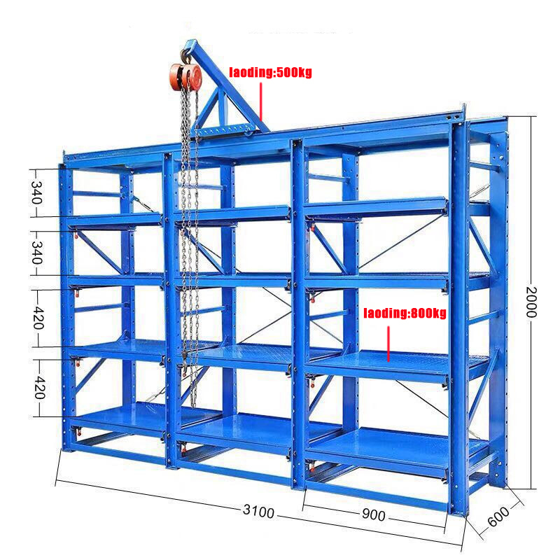 Multi Functional Mould Racking Systems Metal Storage Heaby Duty Shelves Mold Storage Racks