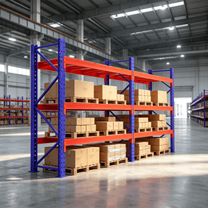 Heavy Duty Powder Coated Steel Pallet Racking System Adjustable Industrial Warehouse Storage Rack