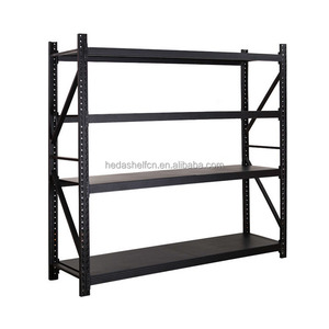 Heavy Duty Metal Garage Shelving Industrial Shelves 4 Tier Boltless Durable Shelves Warehouse Longspan Rack