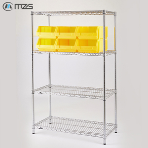 MZG Bulk Heavy Duty Metal Wire Shelving with Storage Bin