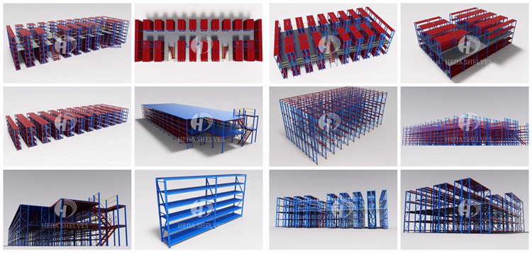WAREHOUSE RACKING Large Capacity Selective Racking System Double Deep Pallet Racking Warehouse Storage Shelves