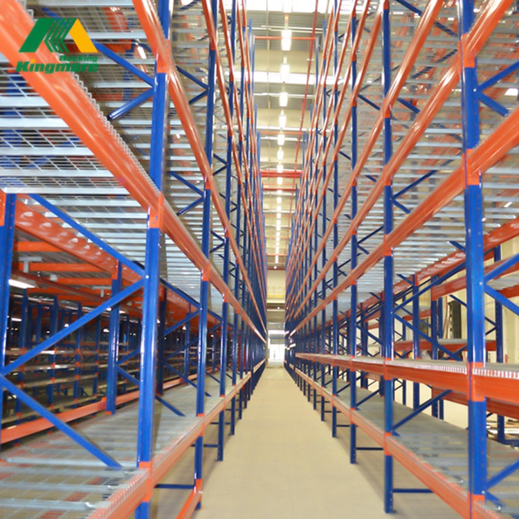 Kingmore Racking Shelves Massive Plate Type Heavy Duty Multi Layers Warehouse Pallet Rack