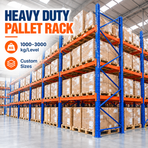 Heavy Duty Selective Pallet Rack Warehouse Storage Racking System for Large Capacity Industrial Pallet Storage