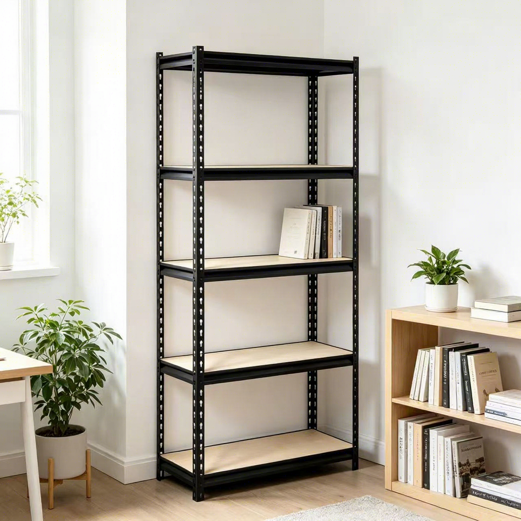 Heavy Duty 5 Shelf Storage Shelf Adjustable Steel Metal Rack for Basement Pantry Organization