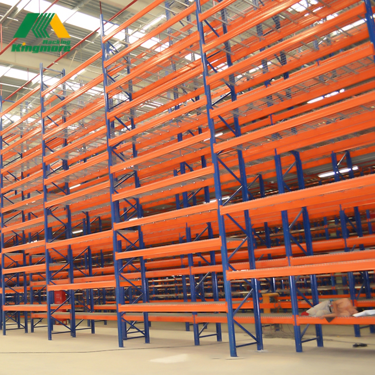 Kingmore Racking Shelves Massive Plate Type Heavy Duty Multi Layers Warehouse Pallet Rack