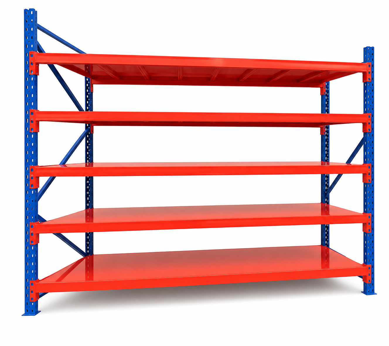 Multi-Tier 3-5 Layer Heavy-Duty Extra-Strong Load-Bearing Industrial Steel Storage Racks for Home &amp; Warehouse