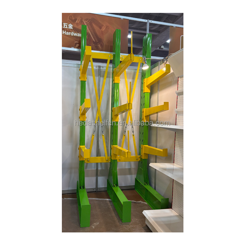Double Sided Heavy Duty Cantilever Racking System Cantilever Racks Industrial Shelves Warehouse Racks