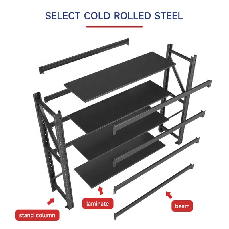 Full Container Export Adjustable Heavy Duty 800kg/Layer Steel Racks Warehouse Industrial Stack Storage Racking Shelving System