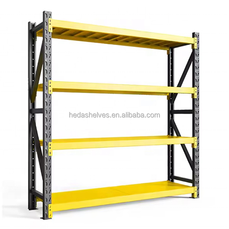 Heda Manufacture Factory Heavy Duty Industrial Warehouse Storage Rack Shelf Steel Racking System for Stacking Racks &amp; Shelves