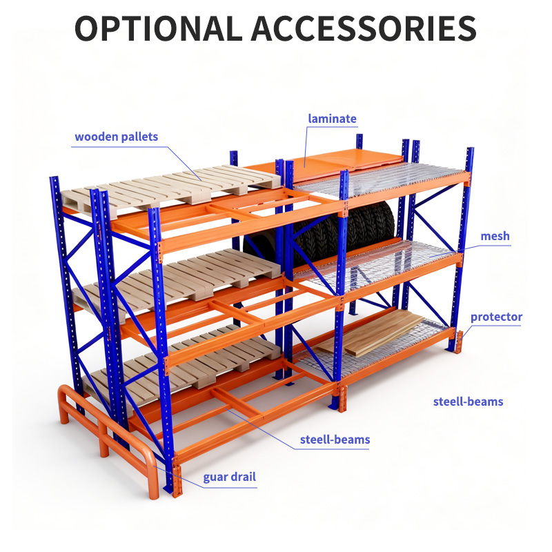 YueYang Heavy-duty Cold Rolled Steel 3-Layer Epoxy Powder Coated High-Bay Multi-Level Pallet Racking Warehouse Rack Cold Chain