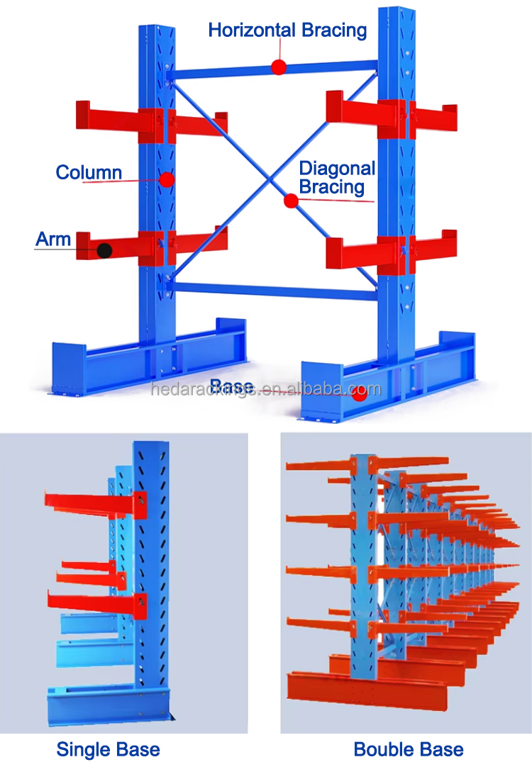 Outdoor Cantilever Shelving Structure