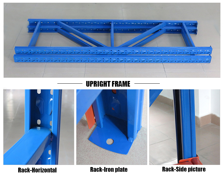 4 Layers Adjustable Light Duty Warehouse Storage Rack with Metal Deck