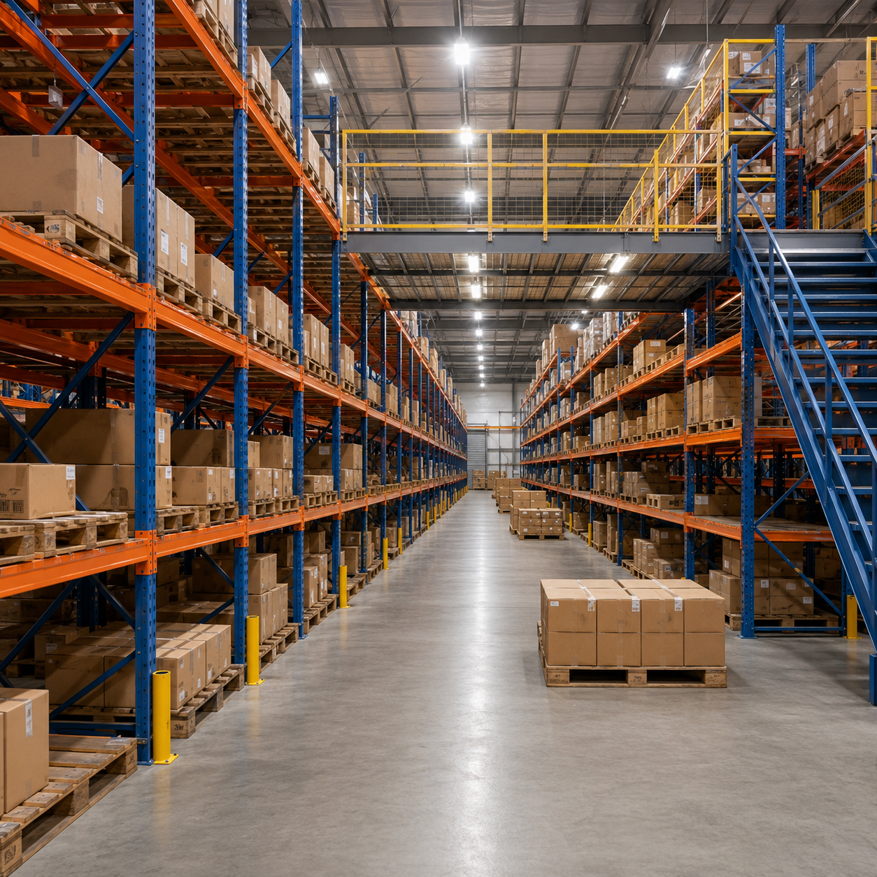 Assembled Metal Heavy Duty Multi Tier Storage Steel Floor Mezzanine Platform System Pallet Rack Supported Mezzanine