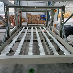 Heavy Duty FIFO Gravity Flow Racking System Steel Rollers