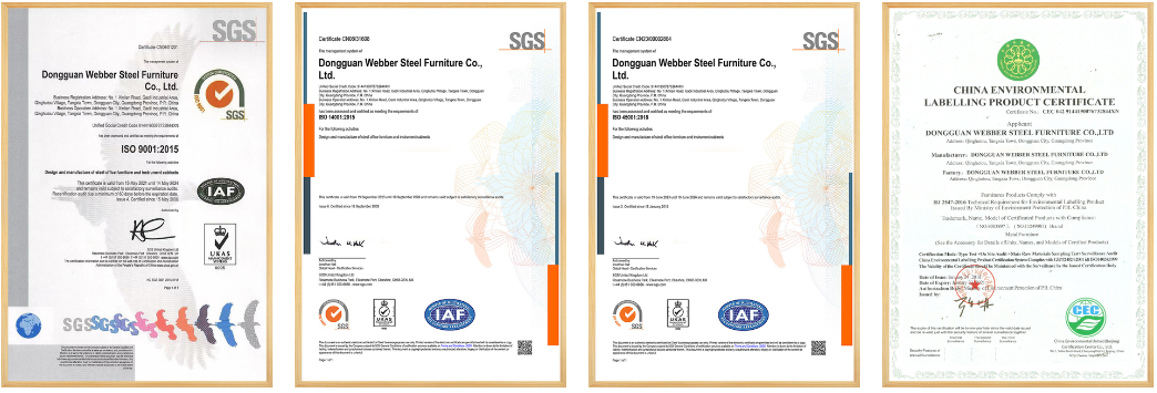 ISO9001 and ISO14001 Quality Certificates