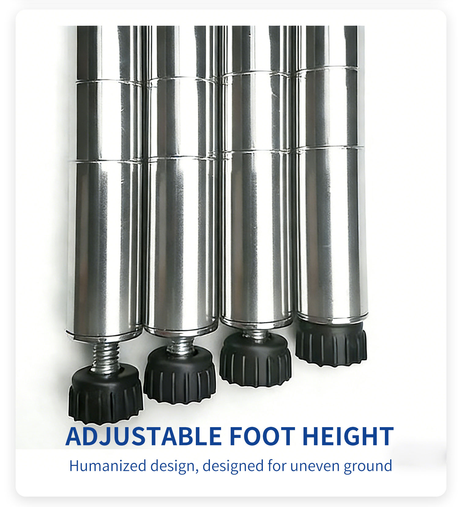 Heavy Duty Multi-Layer Floor Standing Storage Racks, Metal Wire Shelving for Warehouse Inventory Storage