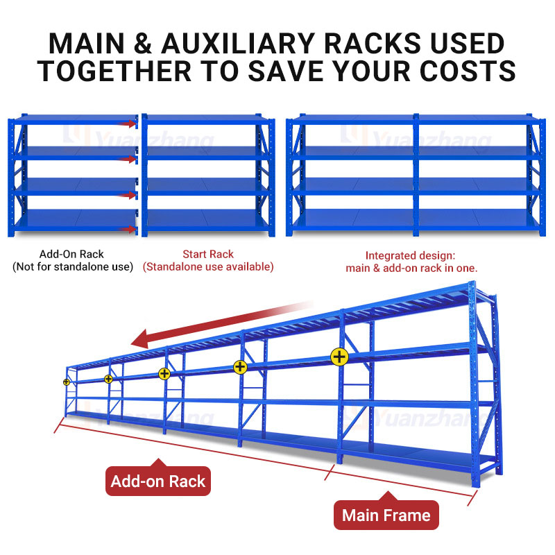 "2000*600*2000mm Warehouse Rack Display Steel Shelving Medium Duty Stacking Racks &amp; Shelves for Garage Storage