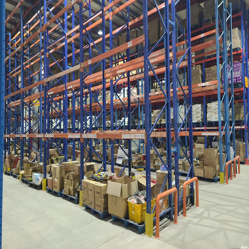 Heavy Duty 5-Layer High-Capacity Drive-In Selective Warehouse Storage Pallet Rack Adjustable Steel Durable Metal Anti-Rust ISO