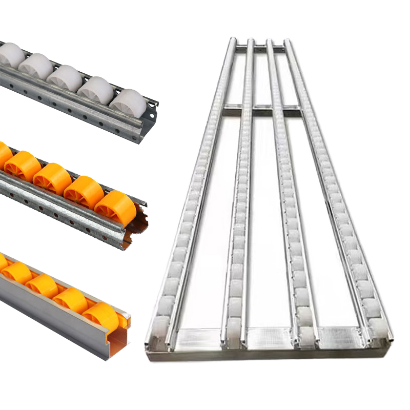 New Condition Nylon Sliding Roller Shelf Langle Carton Flow Rack System for Warehouse Storage Slide Warehouse Rack