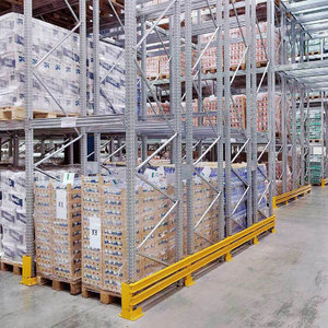 Adjustable Double Deep 5-Layer Steel Powder Coated Heavy Duty Corrosion Protection High Density Industrial Pallet Shelving