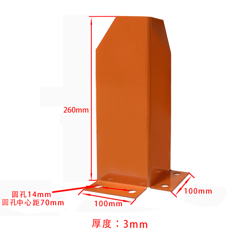 Low Price Accessories Upright Protector Column Guard Powder Coated Finish Warehouse Safety Steel Industrial Pallet Rack