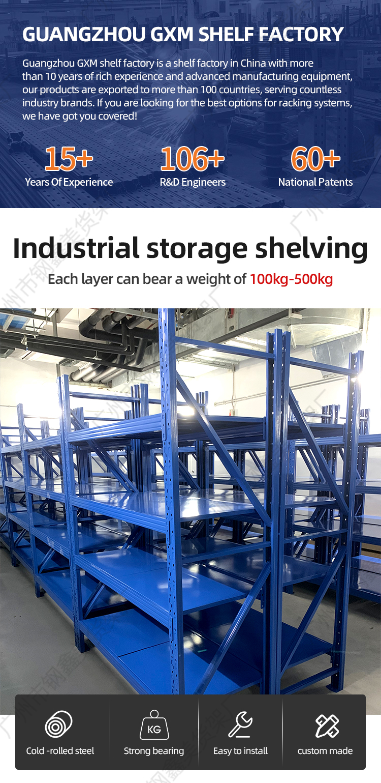 Heavy duty rack system warehouse storage overview