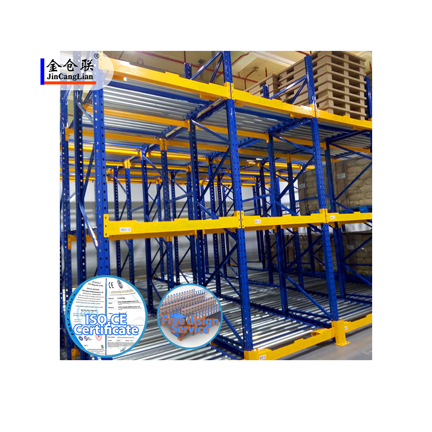 Gravity Pallet Racking Gravity Roller Shelf Heavy Duty Lightweight Heavy Duty Shelf