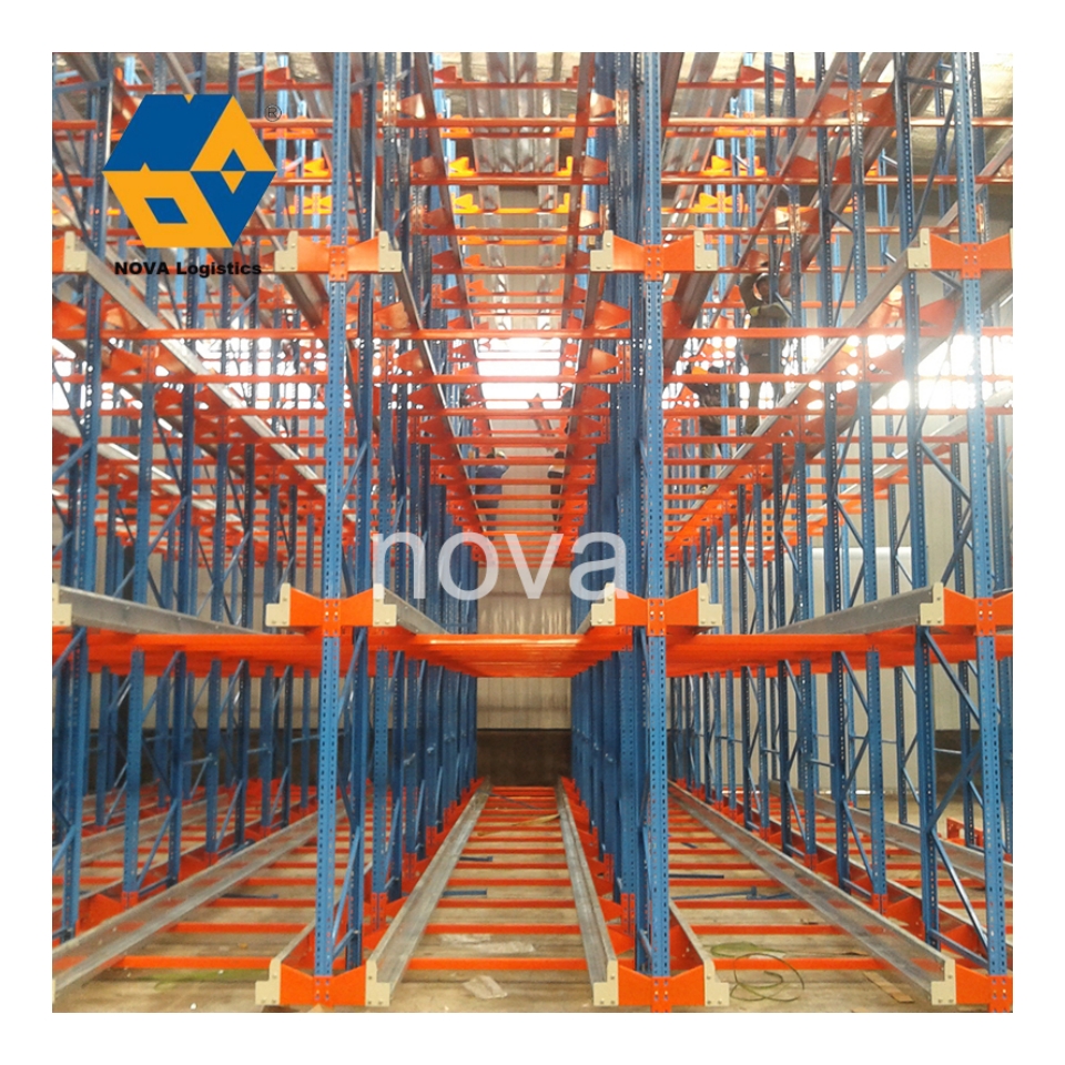 Manufacturer Automated 2 Way Radio Shuttle Rack System Warehouse Storage Steel Heavy Duty Drive in Shuttle Pallet Racking System
