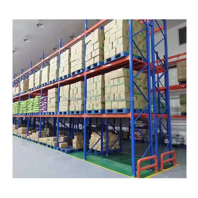 Custom Height Layer Beam Pallet Racking Rust Proof Surface Treatment Heavy Duty Warehouse Cargo Stacking Rack